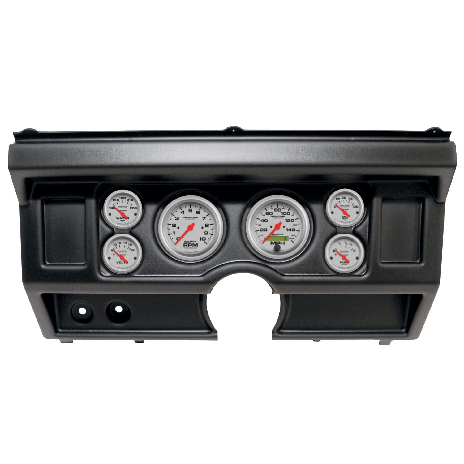 AutoMeter Dash Kit Direct Fit, (3 3/8" X2, 2 1/16" X4), Ford Truck No Ac 80-86, Ultra-Lite (2918-13)