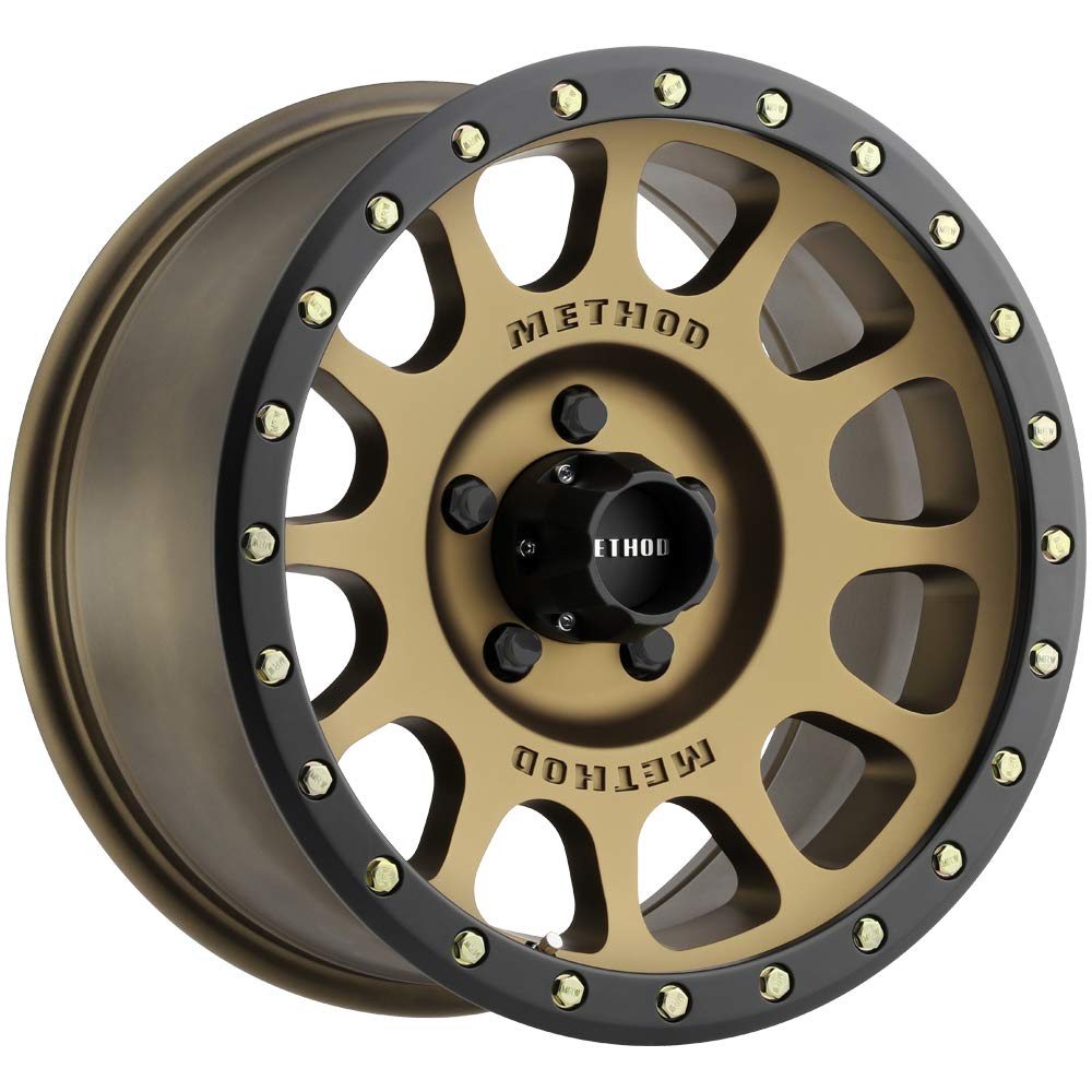 305 NV Method Wheels Bronze Wheel with Matte Black Lip (17 x 8.5 inches /5 x 5 mm, 25 mm Offset)