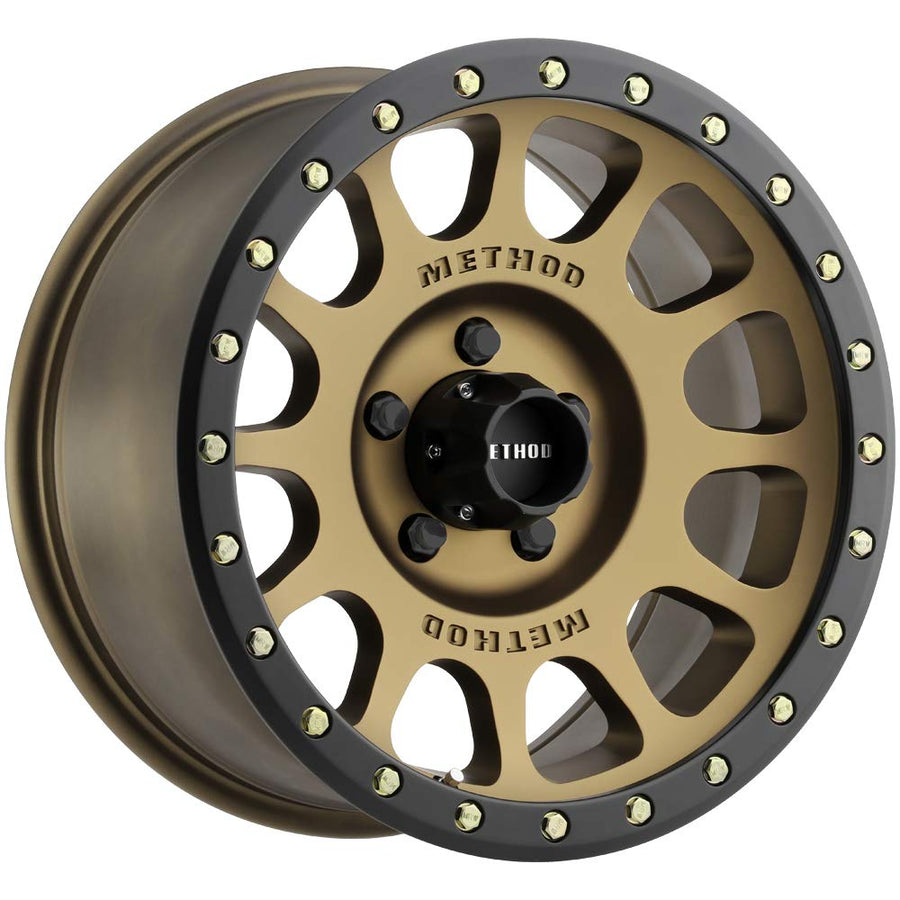 Method Race Wheels Bronze 305 NV Wheel with Method Matte Black Lip (18 x 9. inches /5 x 150 mm, 0 mm Offset)