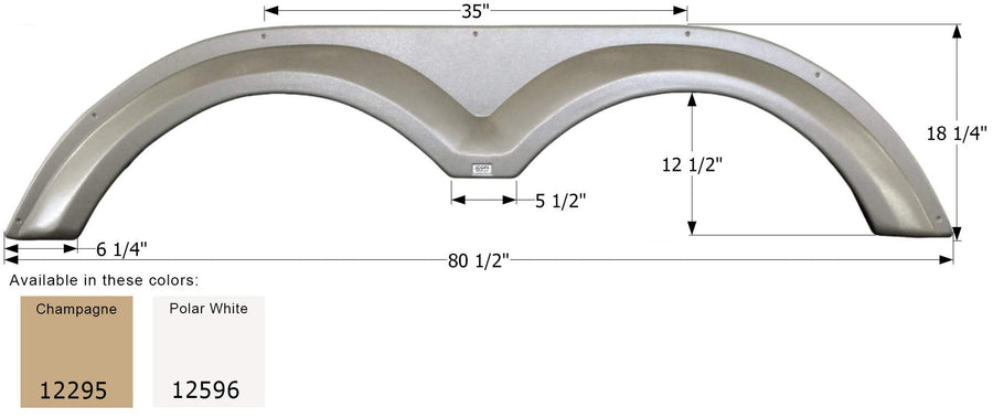 Fender Skirt ICON, Tandem, KZ, FS2295, Polar White