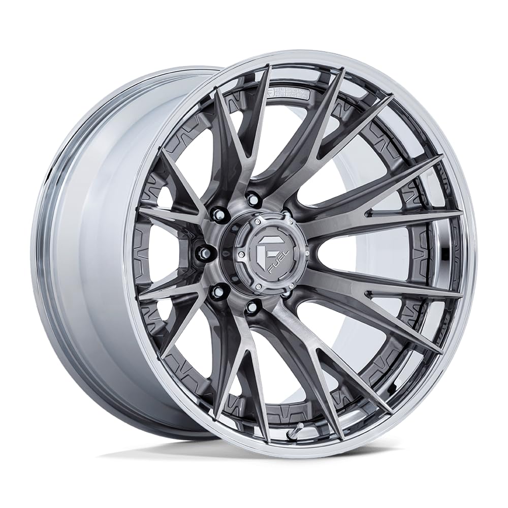 FUEL OFF-ROAD 20X10 FC402 CATALYST 8X170 4.79-18mm PLATINUM WITH CHROME LIP - FC402AP20108718N