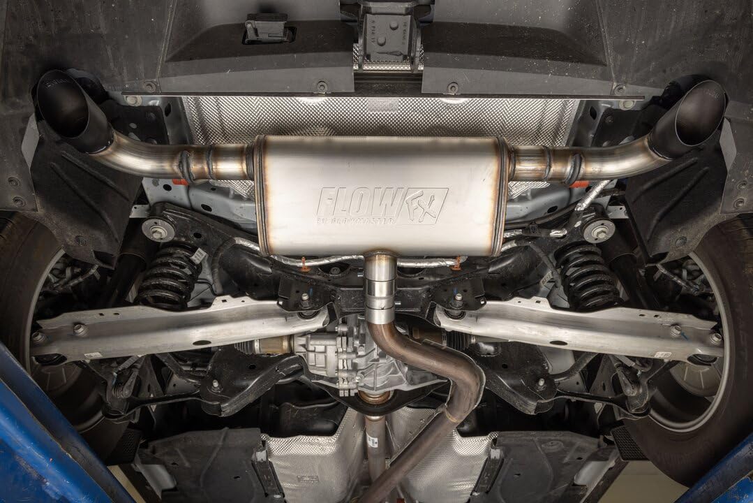 Flowmaster FlowFx 718154 Axle-Back Exhaust Stainless Dual Exit Black Tips