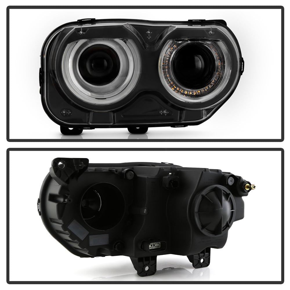 Dodge Challenger Spyder (POE) 15-20 HID w/LED DRL Headlight - Low Beam-D3S(Not Included) ; High Beam-D3S(Not Included) ; Signal-LED - OE Right