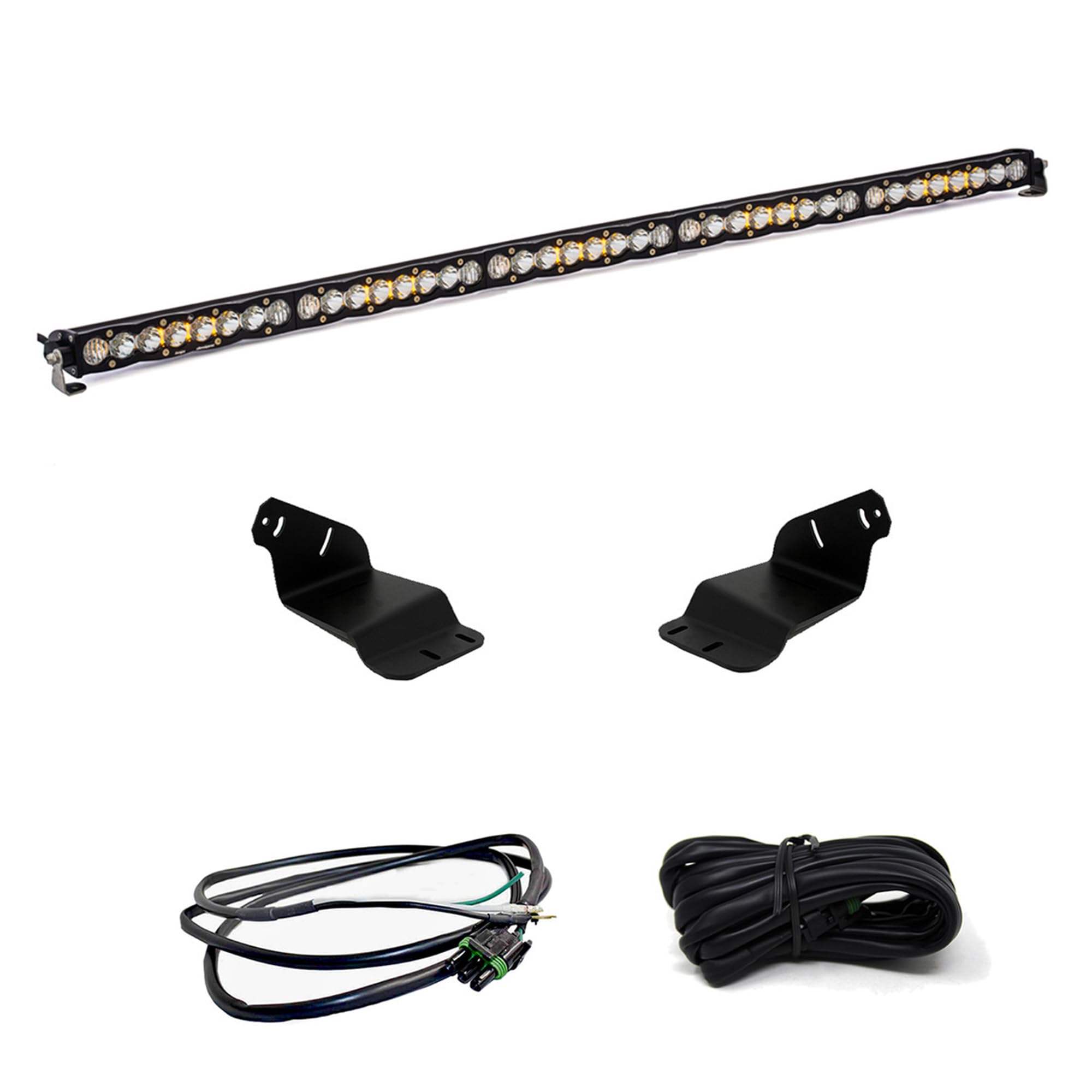 50 Inch Baja Designs S8 Roof Mount LED Light Kit for Ford Bronco 2021-24 (Driving/Combo; Clear; Upfitter Wiring)