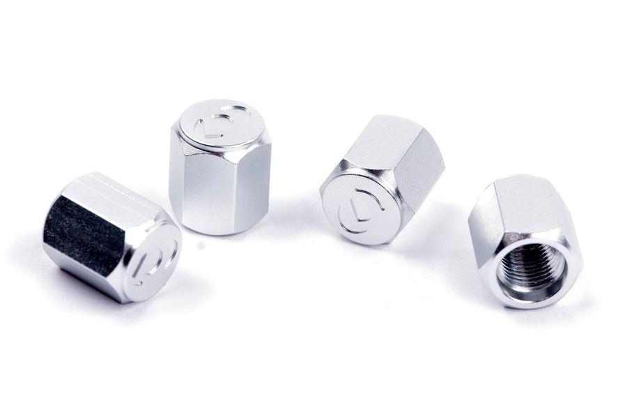 Dinan Valve Stem Caps D757-0008 Silver Set of 4