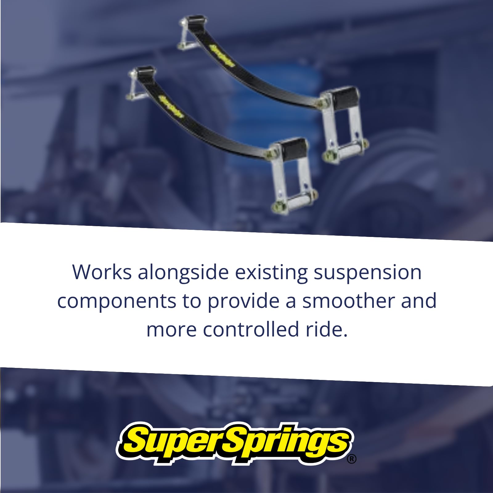SuperSprings SSA22 for RAM 2500|3500, Ford F|E Series, Chevrolet|GMC Silverado|Sierra 3500, Nissan UD, Black
