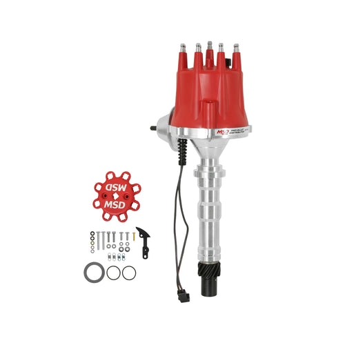 Cadillac V8 MSD 8363 Distributor w/Vacuum Advance