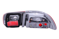Red/Clear AnzoUSA 221221 Taillight for Honda Civic - (Sold in Pairs) OEM Style