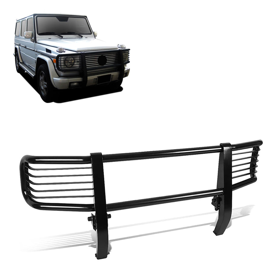 Grille Brush Black Horse Bumper Guard Modular Compatible with 2003-2010 Mercedes-Benz G55 AMG|1999-2010 Mercedes-Benz G500-PGBZA008A