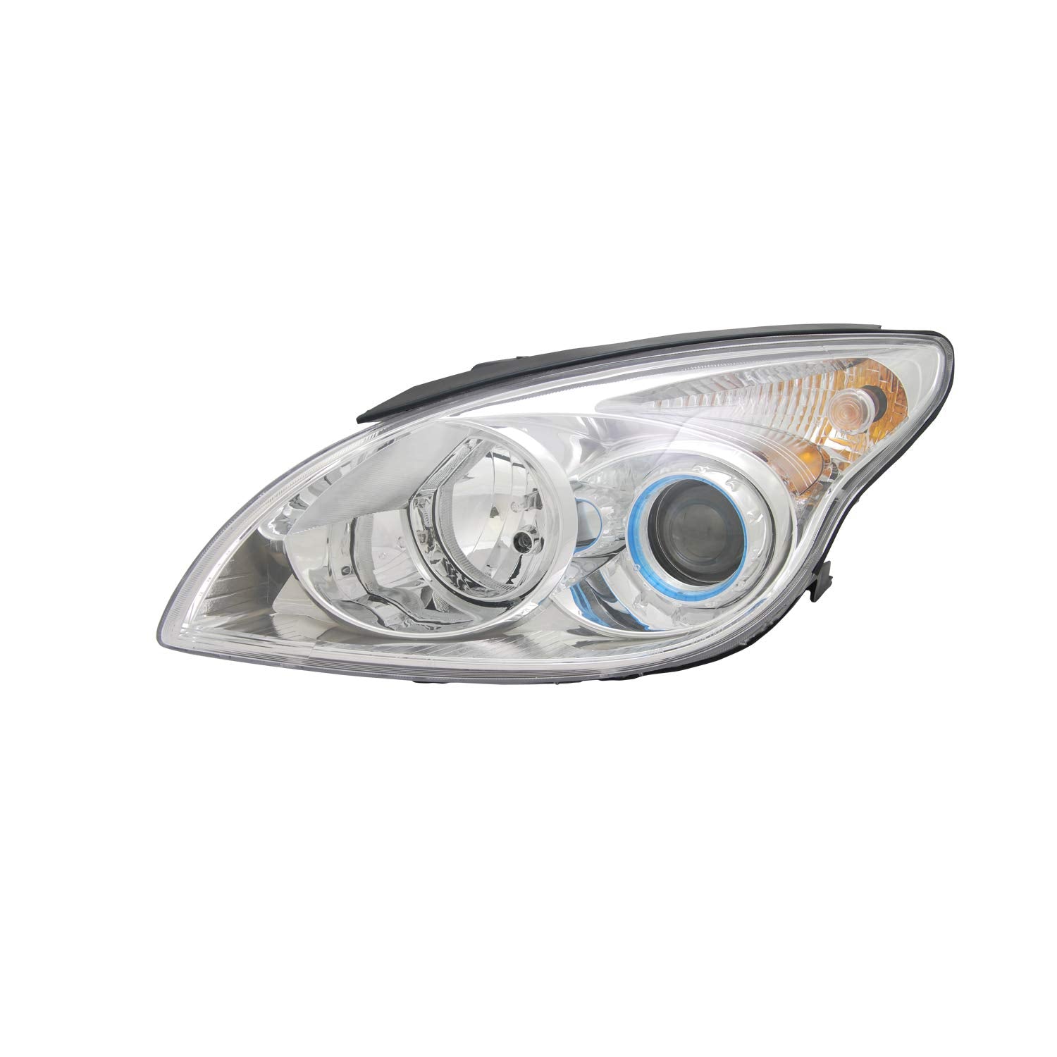 Left TYC Headlight Assembly Compatible with 2010-2012 Hyundai Elantra