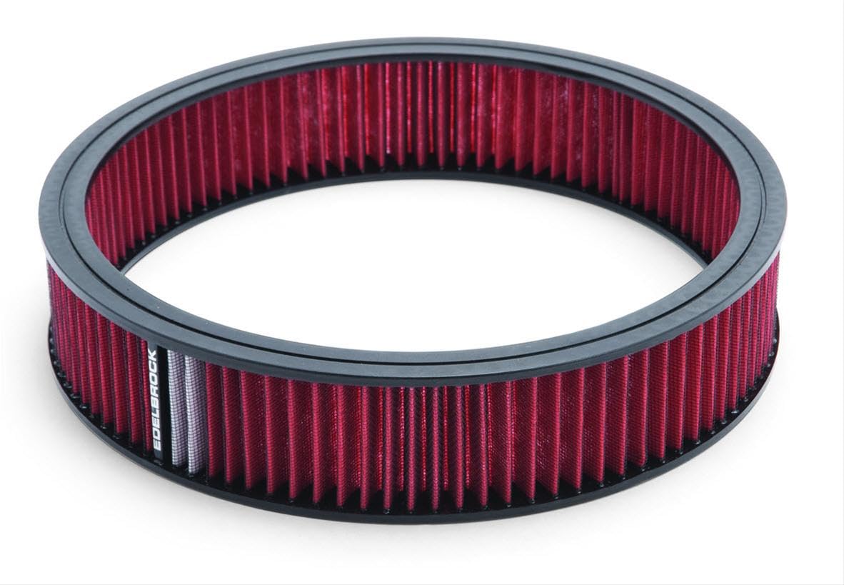 Air Cleaner Edelbrock Element, Red 43666