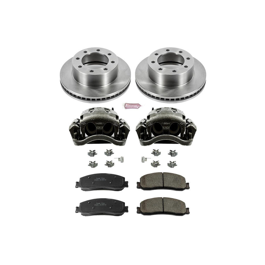 Power Stop KCOE6545 1-Click OE Replacement Brake Kit with Calipers For Ford F-250 Super Duty 2012, Ford F-350 Super Duty 2012 Autospecialty [Model Specific]