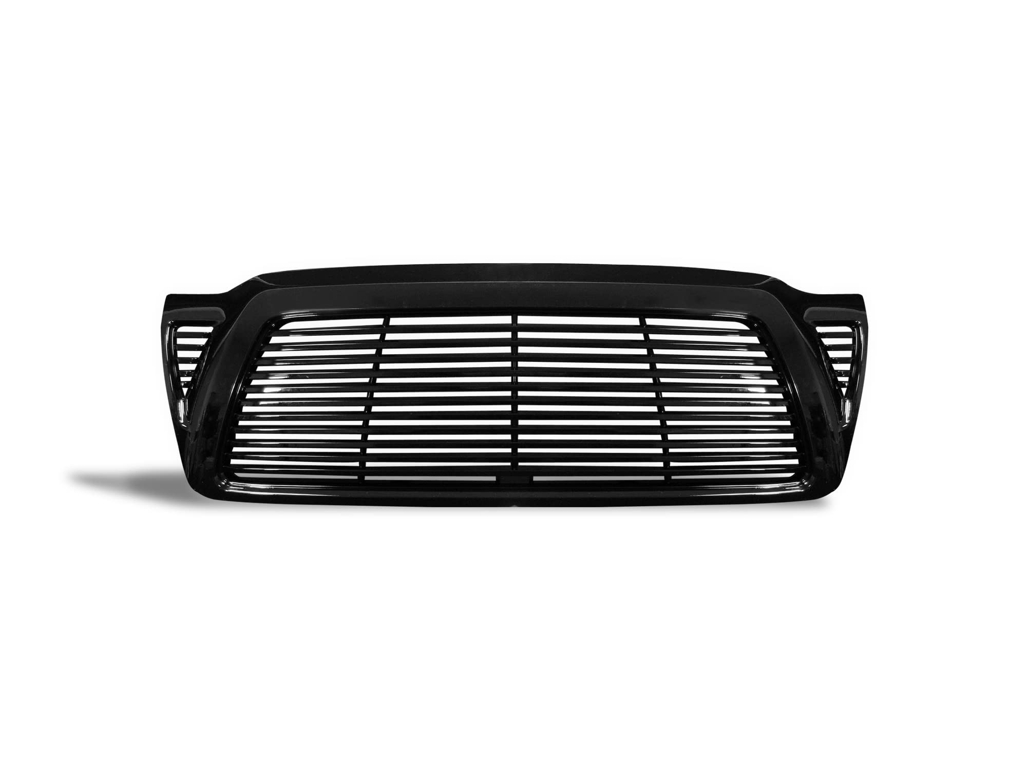 7150256 Armordillo USA Horizontal Front Hood Grille - Gloss Black Fits 2005-2011 Toyota Tacoma