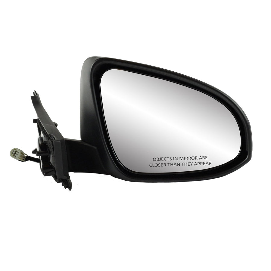 Side Passenger Mirror for Toyota Yaris Hatchback CE, L, LE Models, France Built, Textured Mount, w/PTM Cover, w/Textured Strip on Bottom Mount, Foldaway, Power
