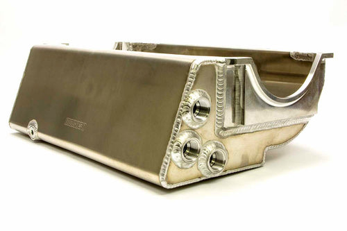 Moroso Aluminum Dry Sump Oil Pan 21551, Fits Small Block Chevy Dart/Brodix Blocks, 3 Pick Ups, For Sprint Car