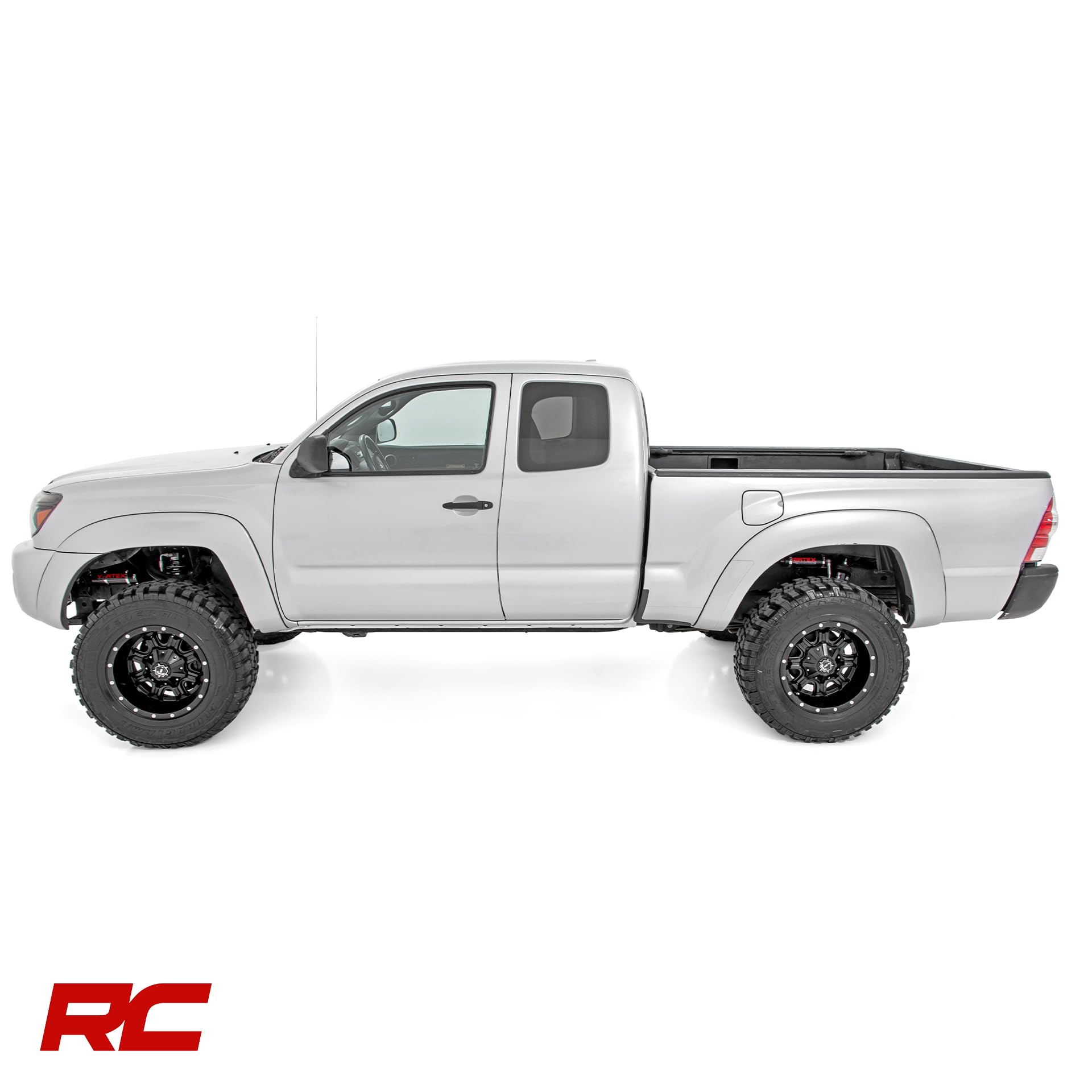 Rough Country 3" Vertex Adjustable Rear Shocks for 2005-2023 Tacoma - 699010