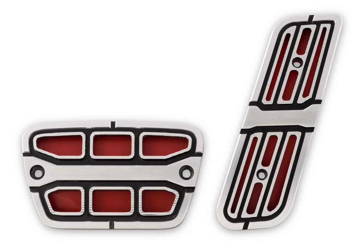 Muscle Cars Drake CA-180005-A Pedal Covers Billet Aluminum Automatic