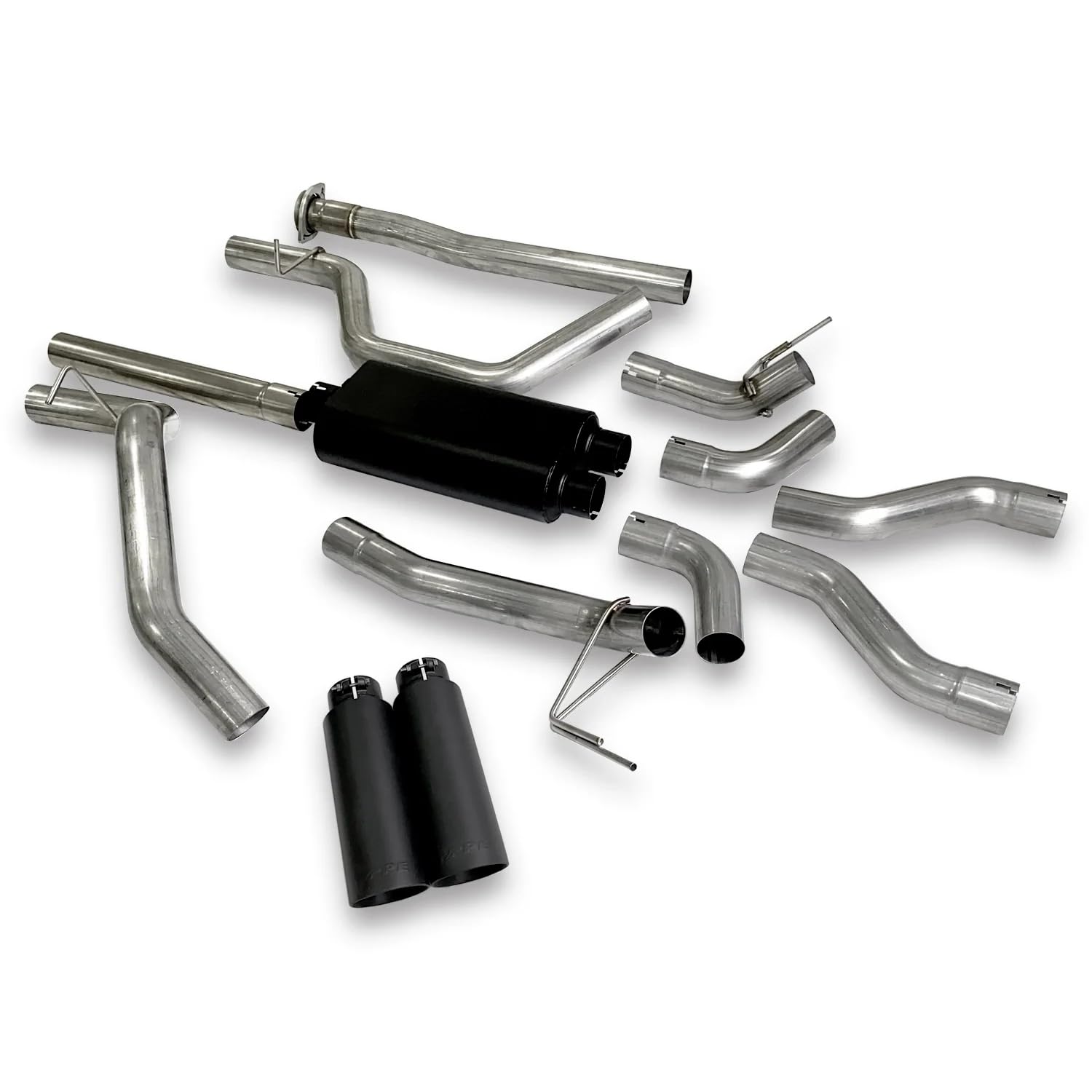 2019-2023 RAM 1500 Cat-back Exhaust System 5.7L HEMI Dual Exit Black Ceramic Coated Tips