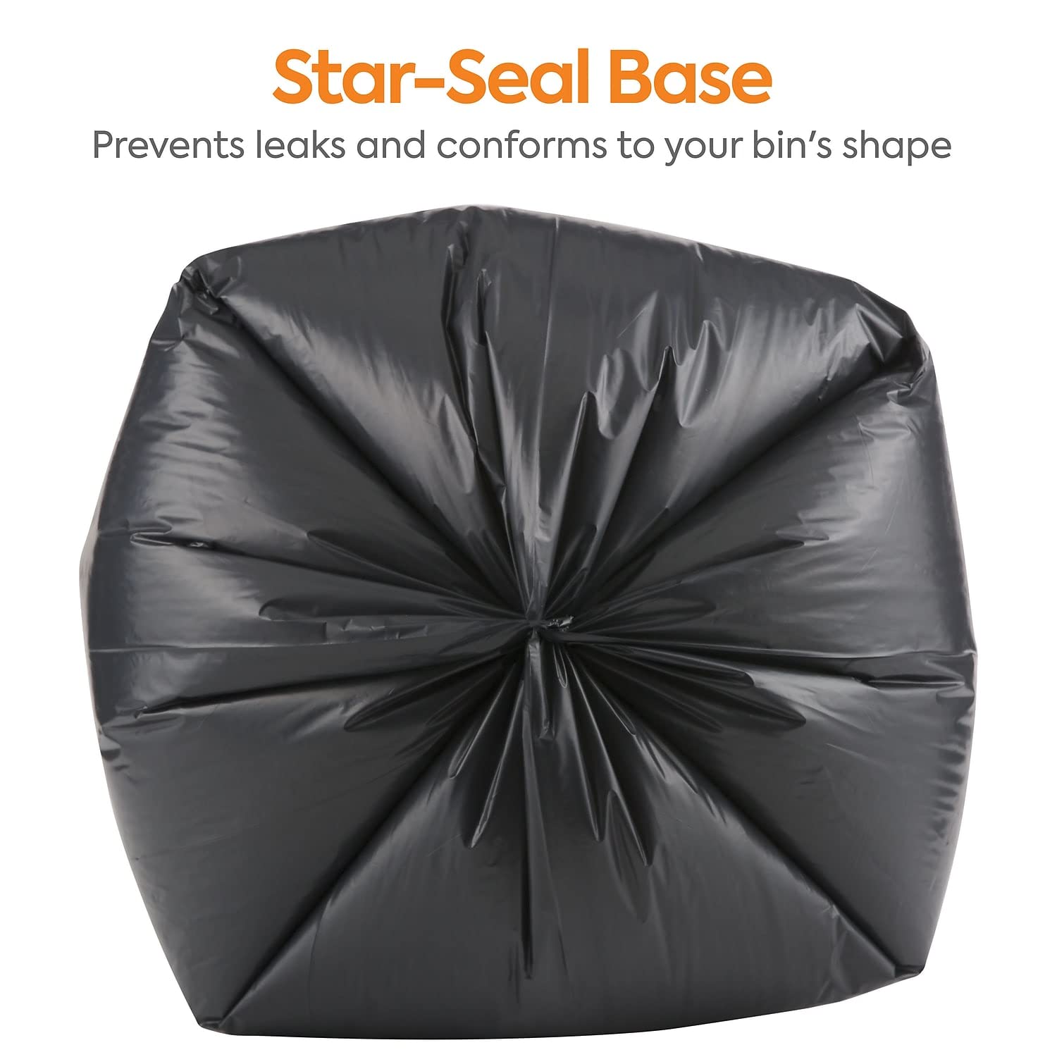 Economical X-Liner by Heritage Bag, Heavy Duty Can Liner 33"x39", Black, 1.5Mil, 100 pack