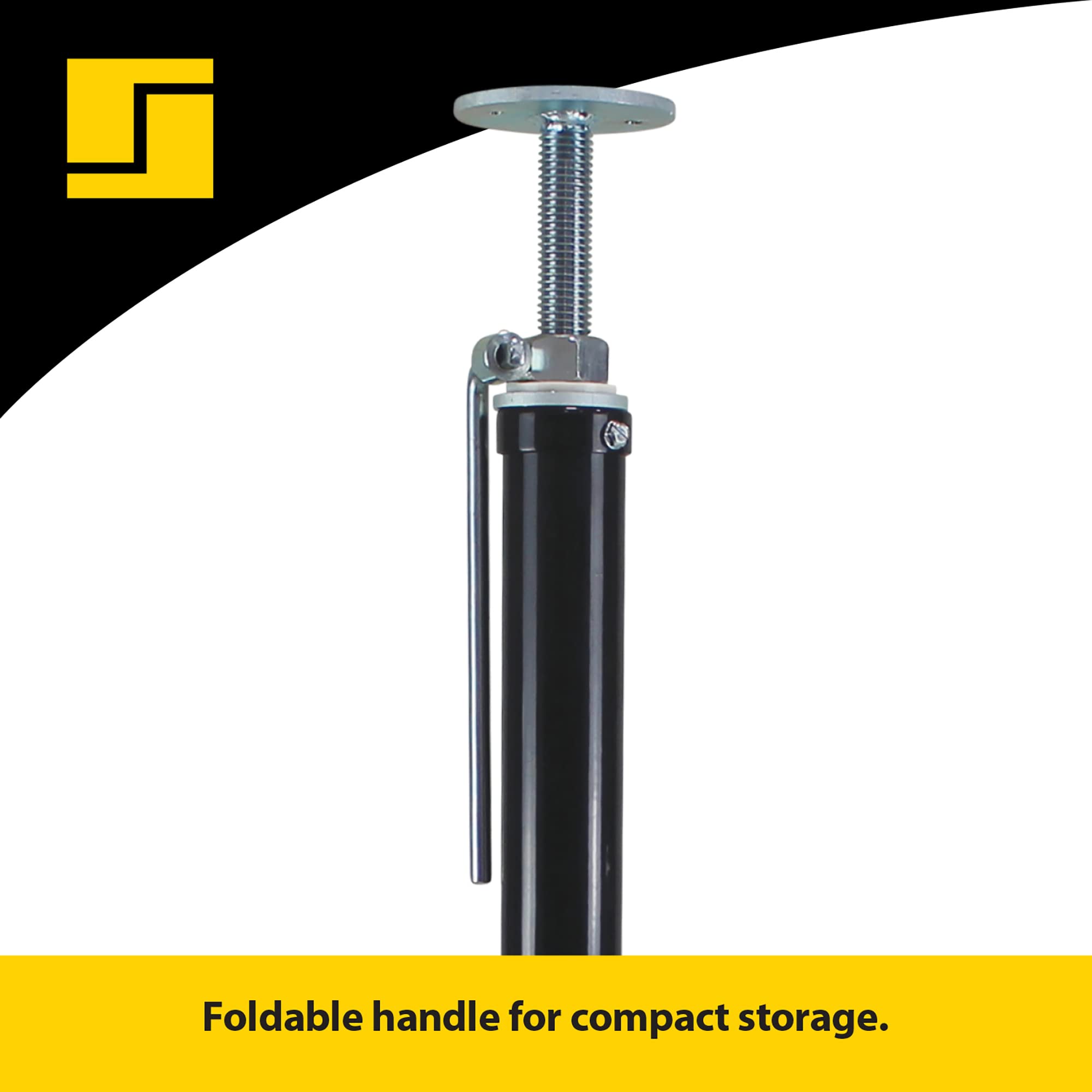Jack-in-A-Box Stabilizer Jacks Pair Stromberg Carlson JB-246 - Sturdy 5000 lb/ea Jack RV Slide Out Support & Camper Leveling Legs, Adjustable Height 20" to 46", Removable U-Top, Foldable Handle, Black