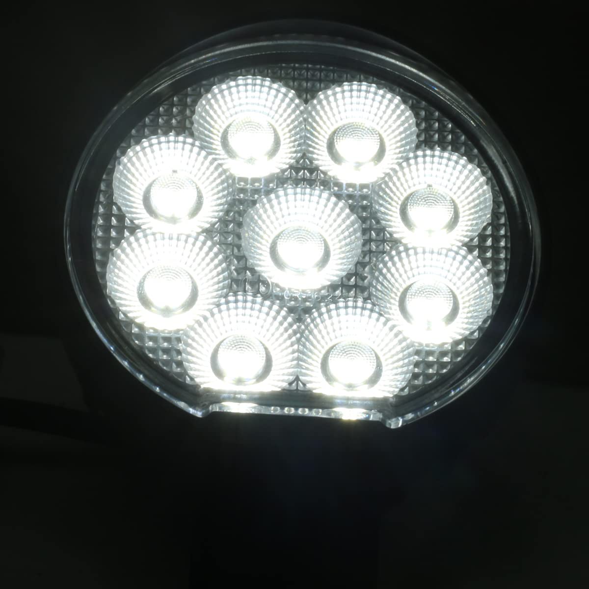 Race Sport Lighting 36-Watt Auxiliary Light Fit 3.5-inch Round IQ Series Auxiliary LED Flood Beam RS3IQ36WR