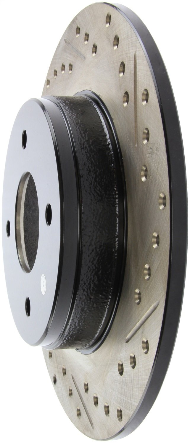 Sport Drilled/Slotted Brake Rotor StopTech 127.42021L (Rear Left), 1 Pack