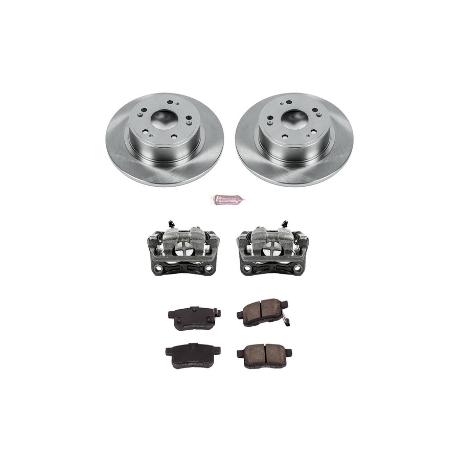 Power Stop KCOE5368 1-Click OE Replacement Brake Kit with Calipers For Acura TSX 2011-2014, Honda Accord 2011-2012 [Model Specific] Autospecialty