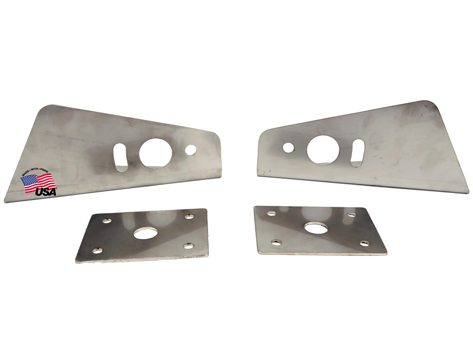 PLB12S Buyers Products Truck Hood Light Brackets For Use With Single Stud Plow Lights, Stainless Steel