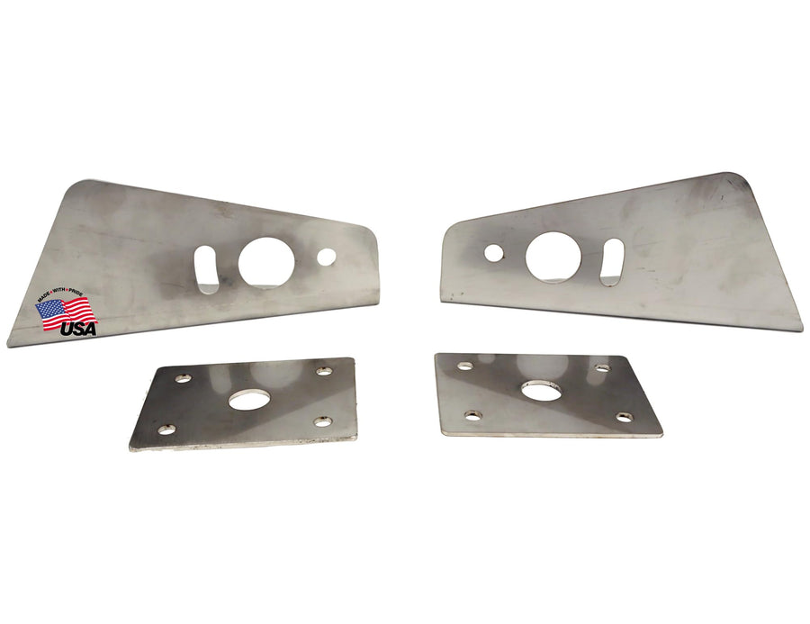 PLB12S Buyers Products Truck Hood Light Brackets For Use With Single Stud Plow Lights, Stainless Steel