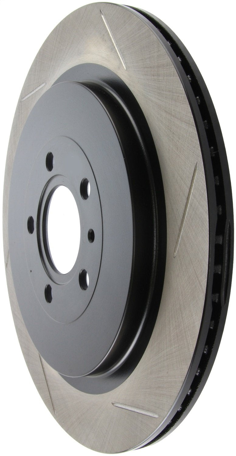 Rear Left StopTech 126.61105SL Automotive Replacement Sport Slotted Disc Brake Rotor Fits Select 2013-2014 Ford Mustang