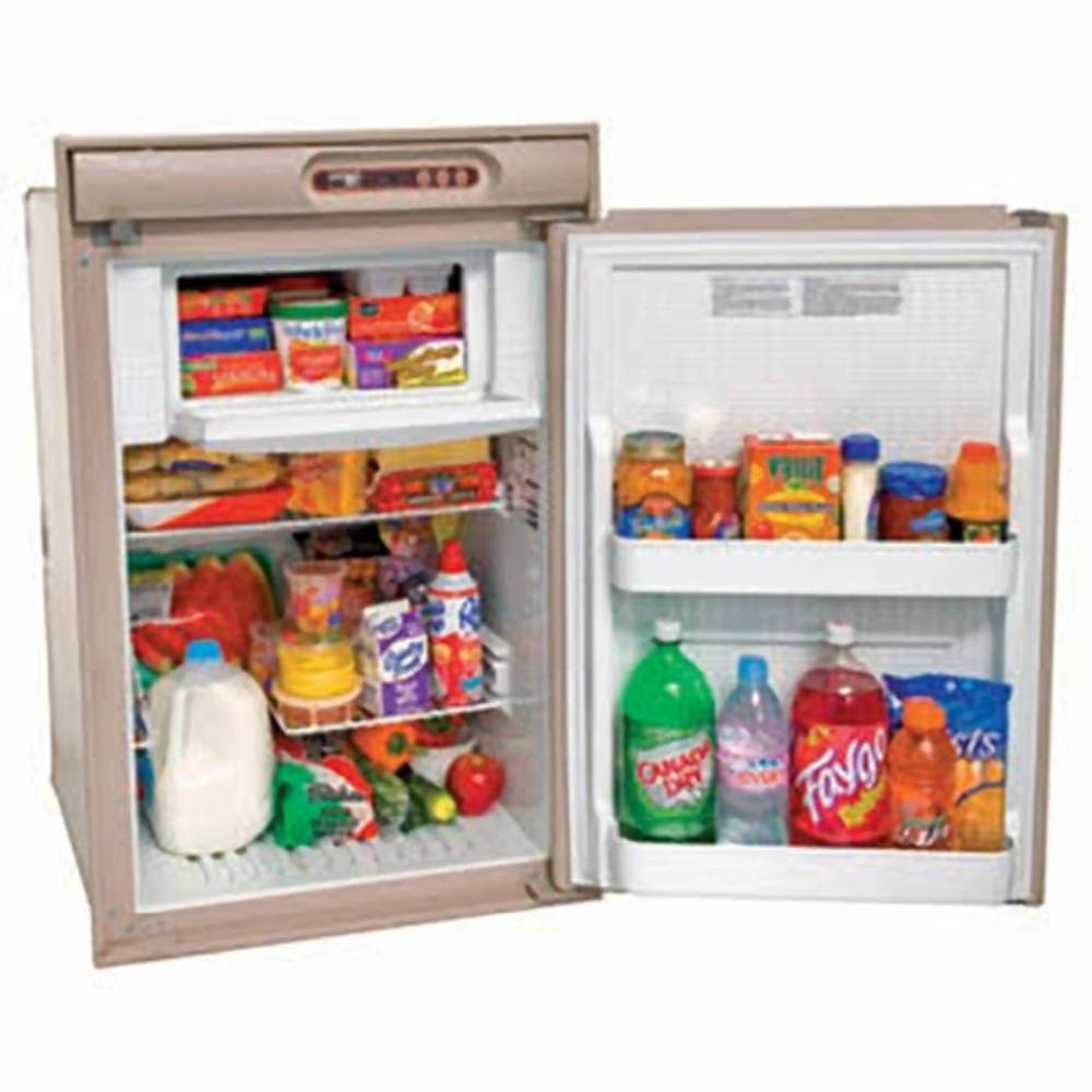 N410.3UR NORCOLD RV Refrigerator - 4.5 cu. ft. - AC/DC/LP - Left Hand Swing - Beige Trim