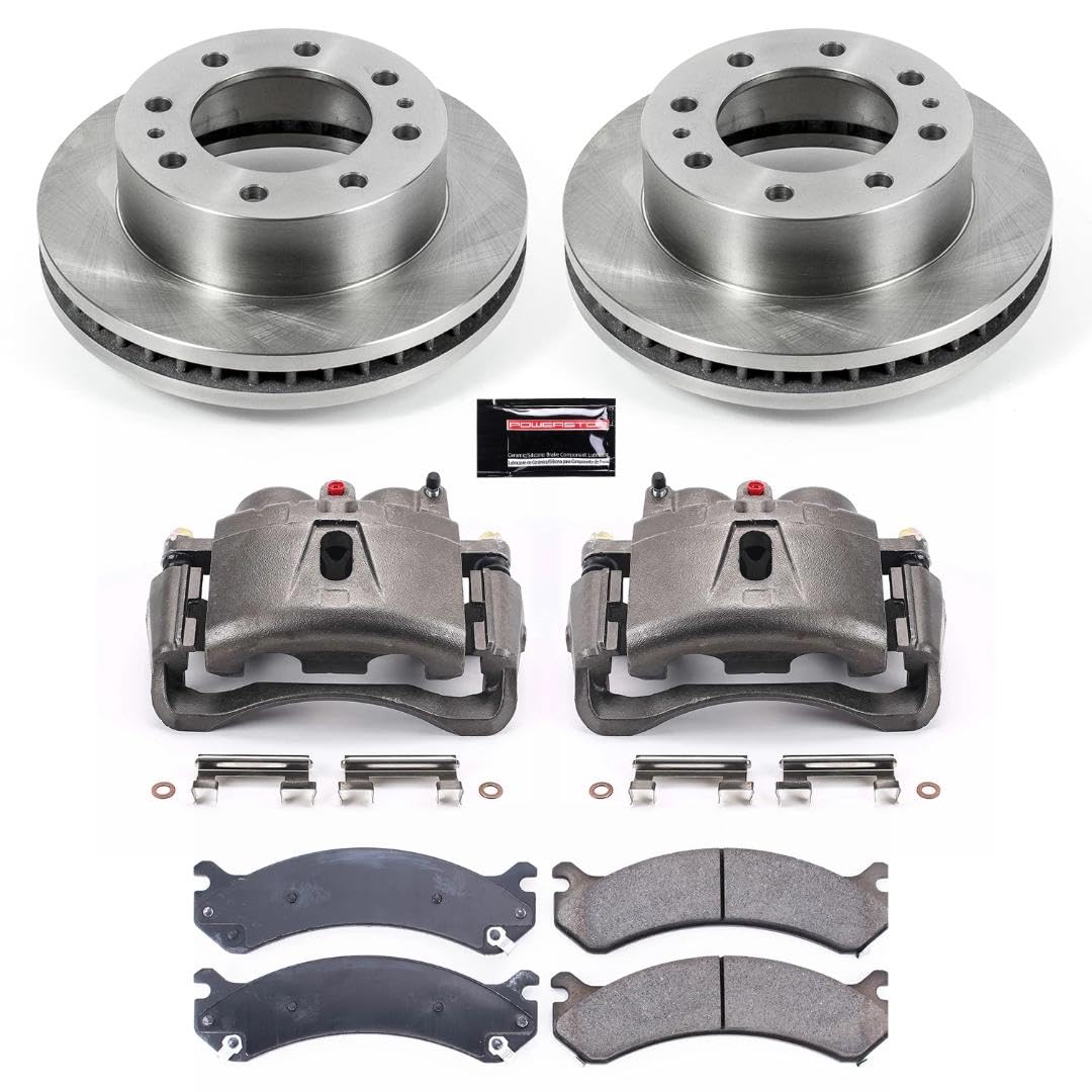Power Stop Autospeciality KCOE2071A Replacement Front Caliper Kit- OE Rotors, Ceramic Brake Pads, Calipers