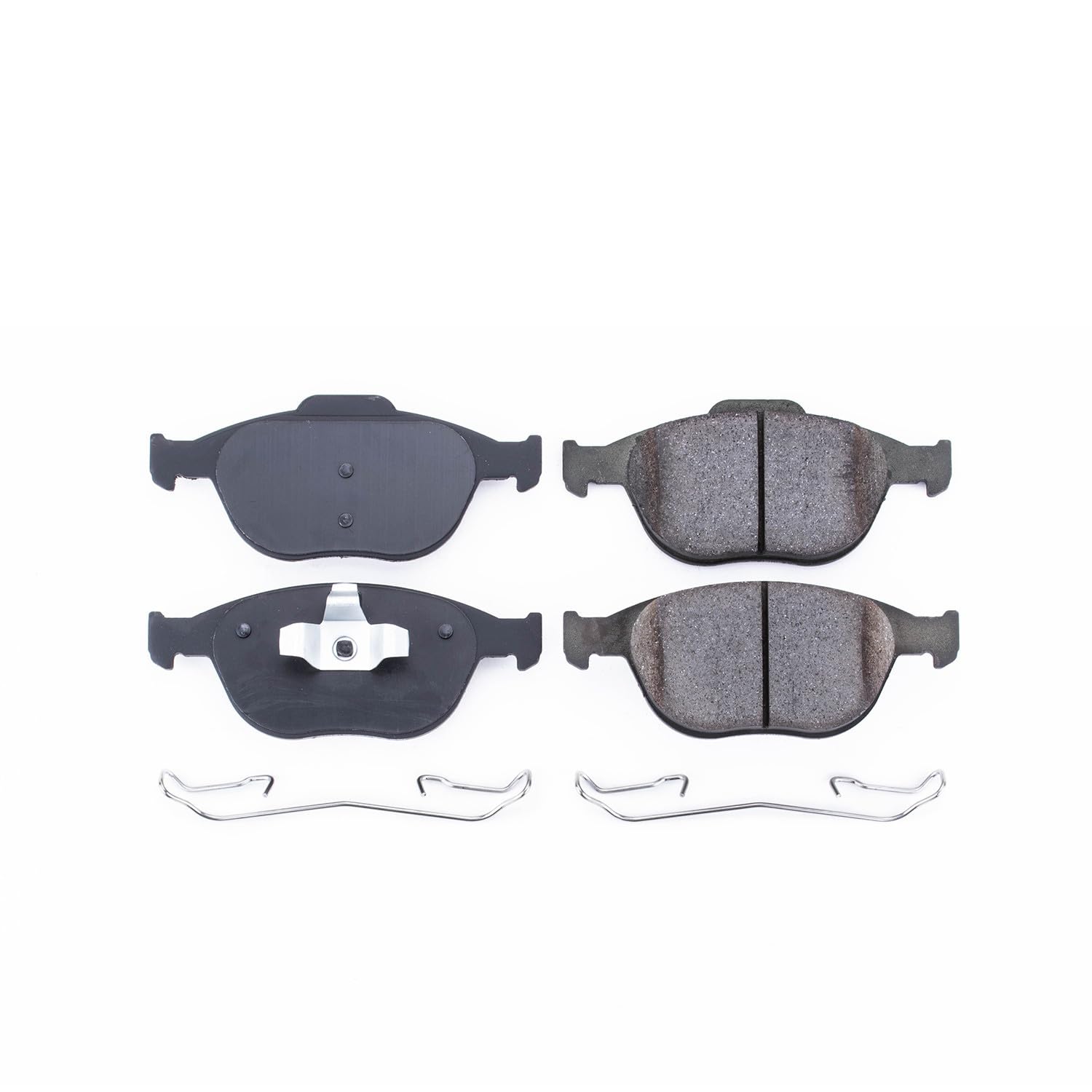 Power Stop Front Brake Kit For 2002-04 Ford Focus | 2010-13 Ford Transit Connect - Ceramic Brake Pads With Installation Hardware, 17-970