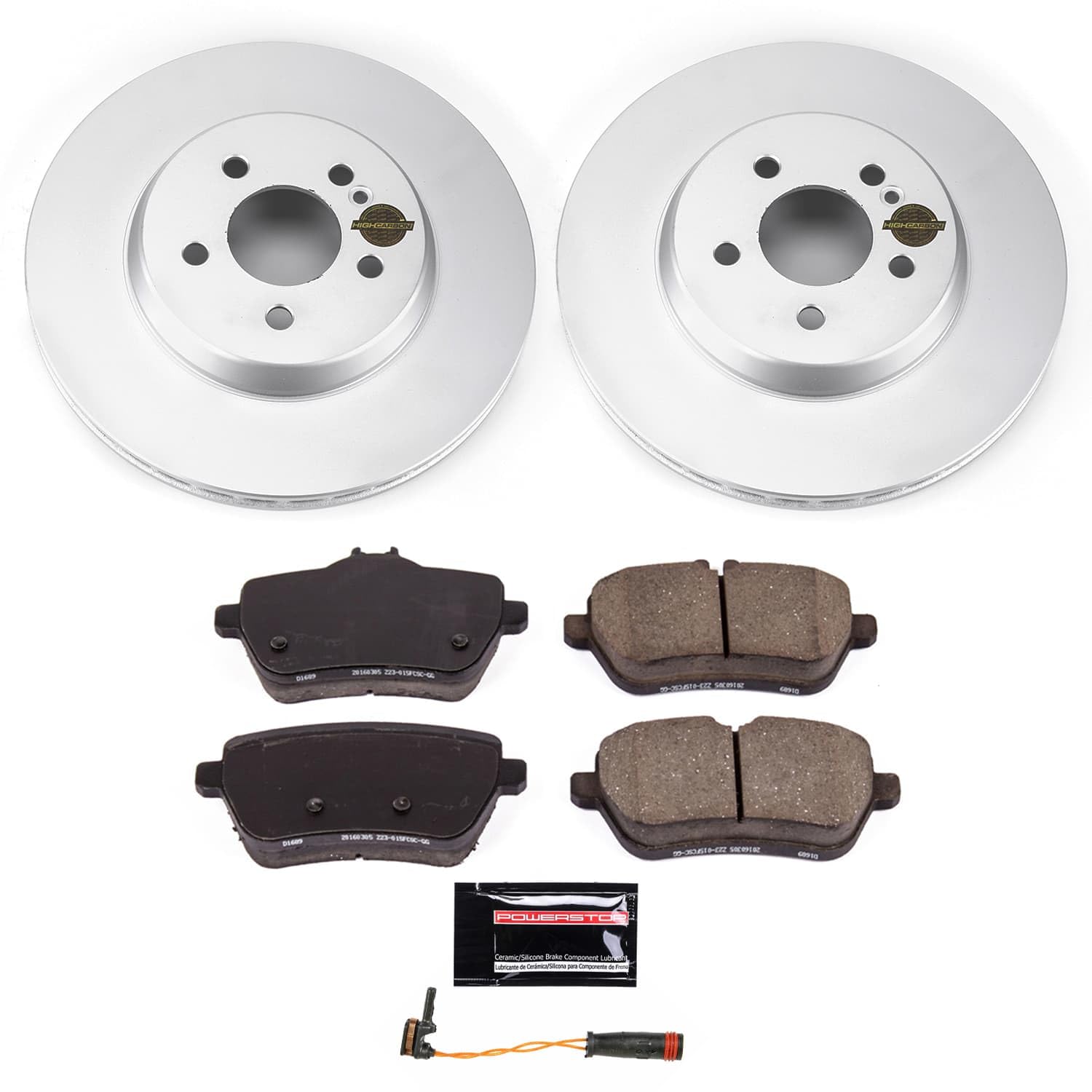Power Stop CRK9151 Brake Kit For Mercedes - Benz S450 2018-2020, Rear Geomet Coated Brake Rotors and Pads, Mercedes - Benz S560 2018-2021 [Application Specific]
