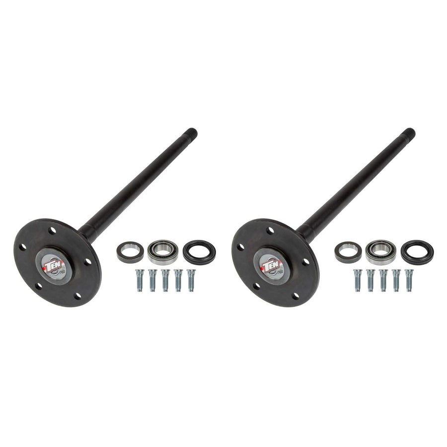 TEN Factory Drive Axle Shaft Assembly MG22128 for Dana 44 Standard, Axle Length: 28.25", 5-Bolt, 30 Spline, Left & Right Pair - Fits International Scout (1971) & Scout II (1971–1980)