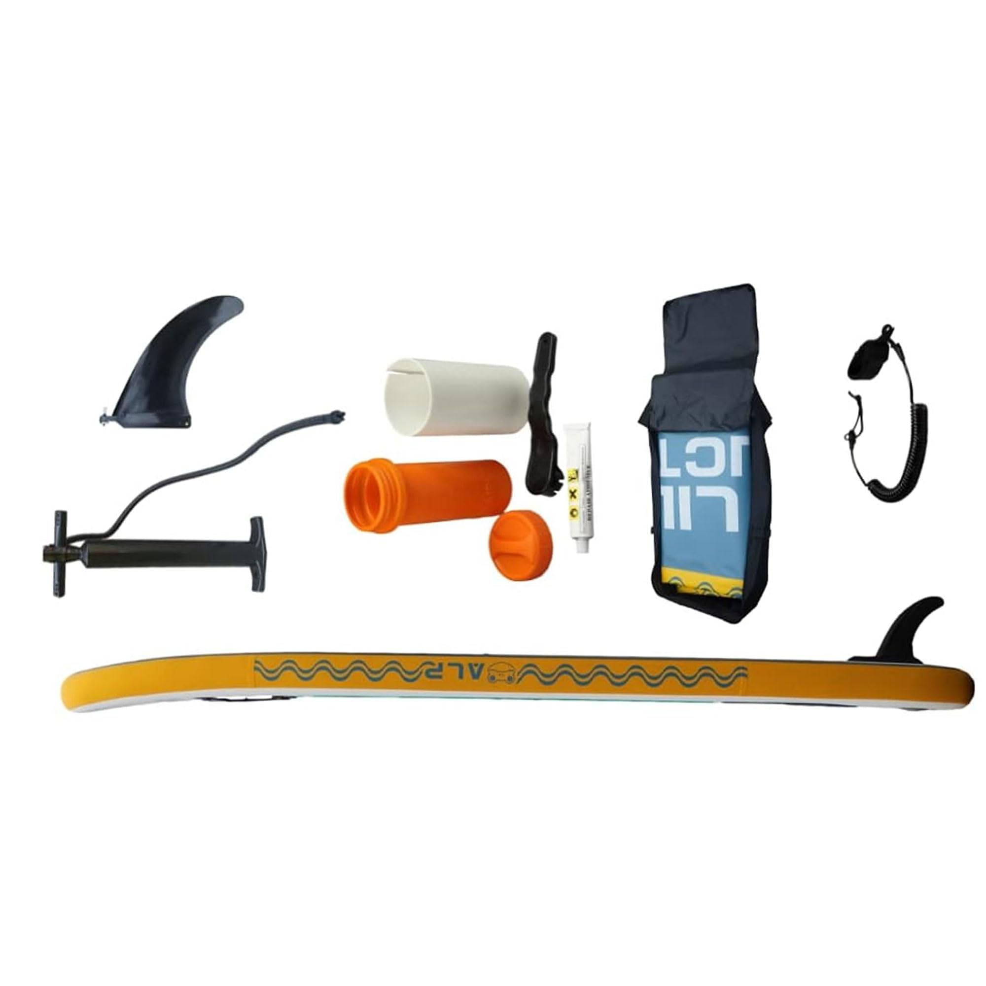 Aqua Lily Inflatable Premium Stand Up Paddle Board (Supports 400 Pounds) with Accessories & Carry Bag SUP | Wide Stance, Non-Slip Deck, Leash, Paddle & Pump, 10’9” x 32” x 6”