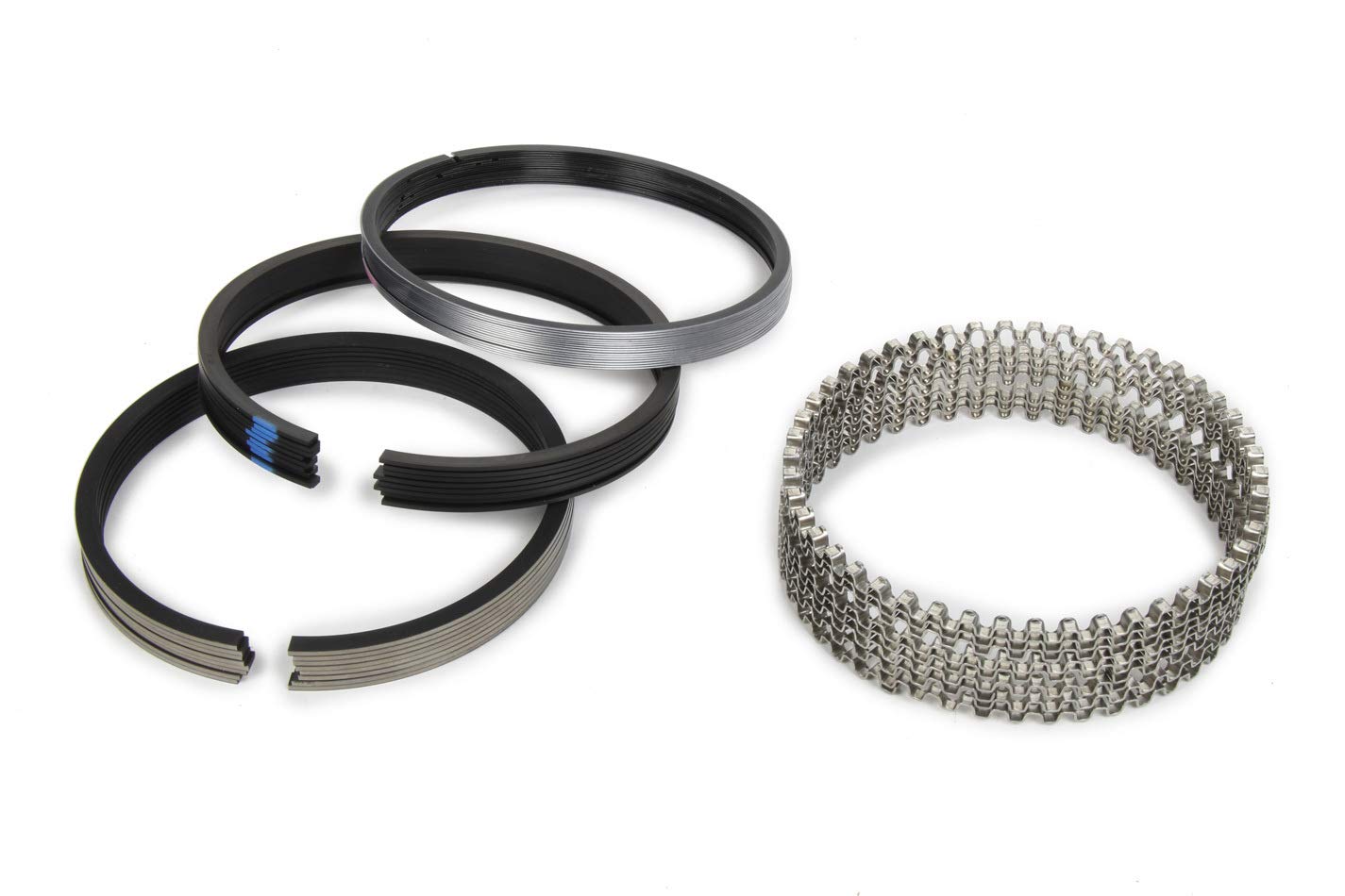 77 MICHIGAN Piston Rings, 4.250 in Bore, File Fit, 1/16 x 1/16 x 3/16 in Thick, Standard Tension, Plasma Moly, 8 Cylinder, Kit