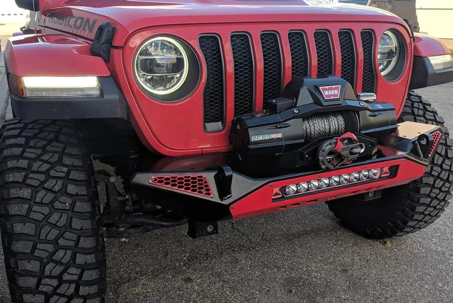 CrawlTek Blaze Revolution Front Bumper. Compatible with Jeep Wrangler JL/JL and Gladiator JT