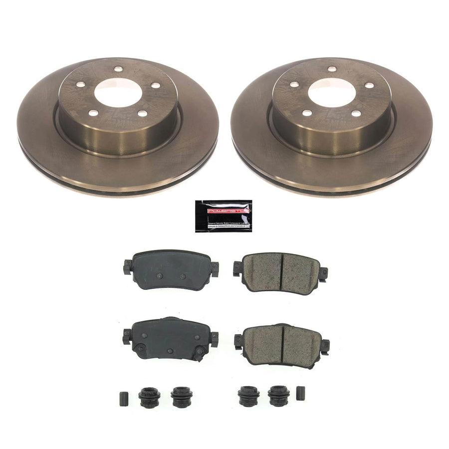 Power Stop KOE8313 Rear Replacement Brake Kit-OE Brake Rotors & Ceramic Brake Pads Autospecialty
