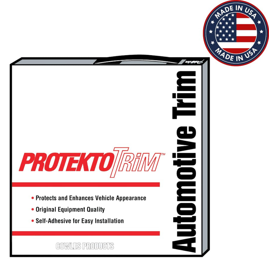 Cowles Black Tape-On Custom Edge Trim for Cars, Trucks, SUVs - Peel-and-Stick Application with 3M Adhesive Tape, Made in The USA