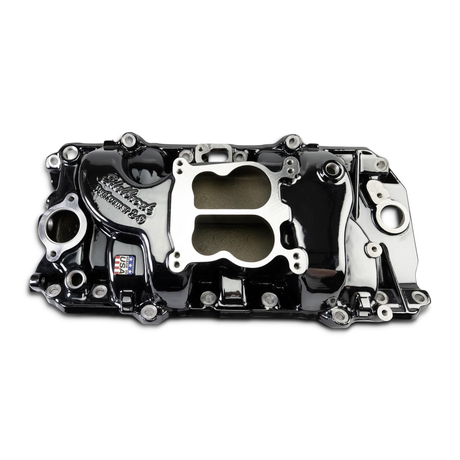 Edelbrock - BB CHEVY 396-454 OVAL PORT, INTAKE MANIFOLD, PERFORMER, BLACK PLASMA COATED (2161-BP)