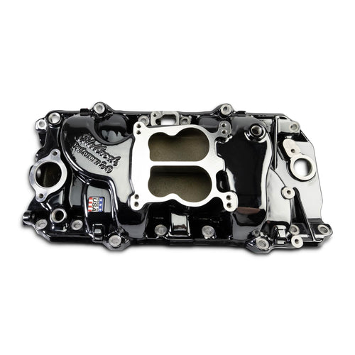 Edelbrock - BB CHEVY 396-454 OVAL PORT, INTAKE MANIFOLD, PERFORMER, BLACK PLASMA COATED (2161-BP)