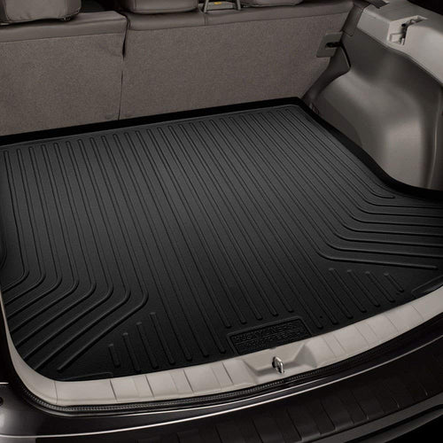 Husky Liners Cargo Liner Weatherbeater | Fits 2022-2025 Jeep Wagoneer & Jeep Grand Wagoneer Behind 2nd Seat | 1-pc Black - 28111