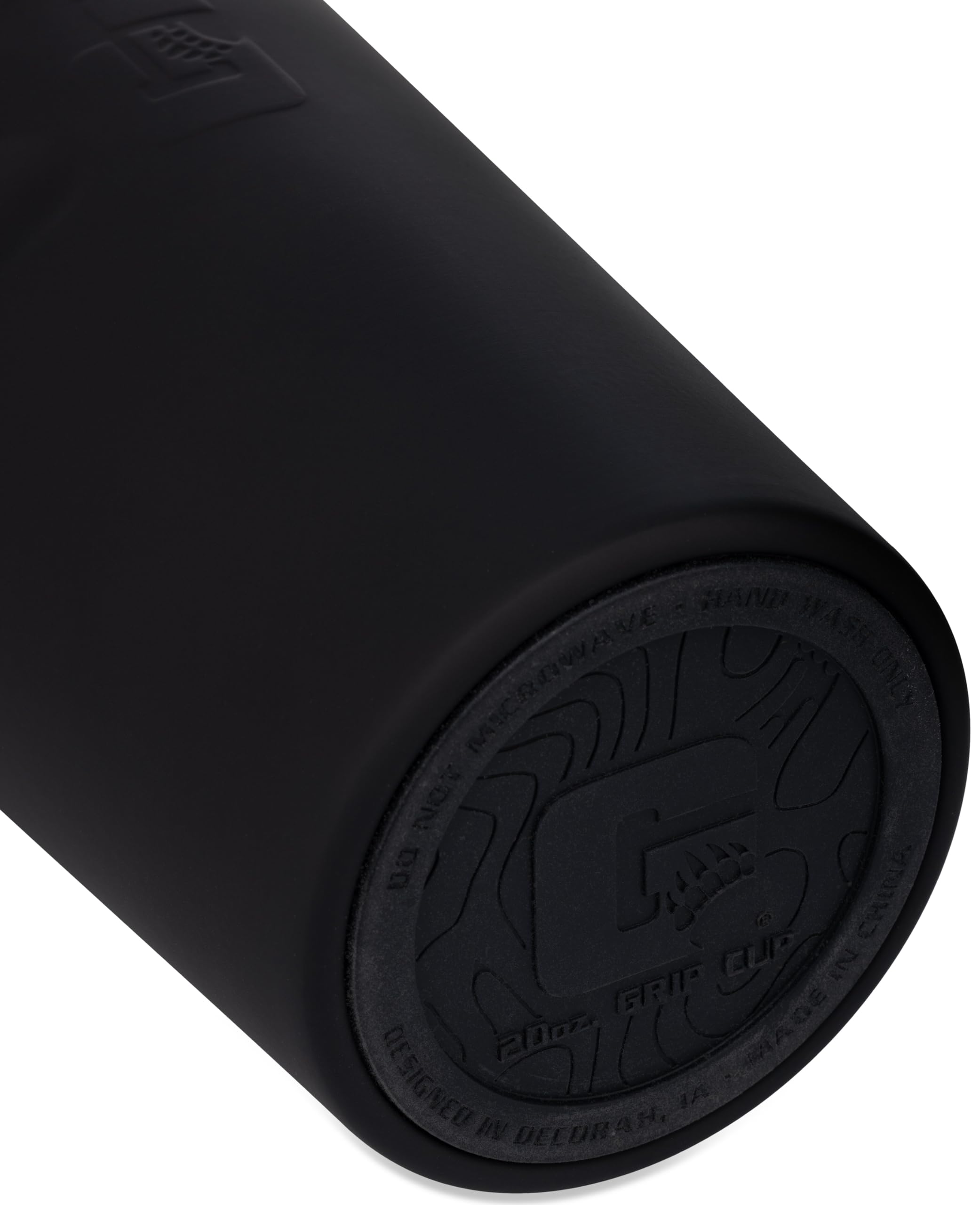 20 oz Grizzly Grip Cup with Mag Lid | Vacuum Insulated | For Coffee Car Travel Beach Camping Hiking Hunting Fishing | Blackout