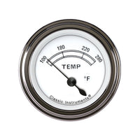 Classic Instruments Classic White CW26SLF 2-1/8" Water Temperature Gauge