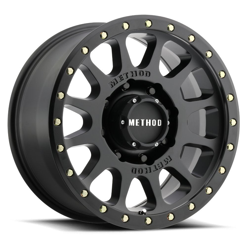 Method Race Wheels 18x9" 305 NV HD Matte Black 8x170", 18mm offset 5.75" Backspace, MR30589087518H