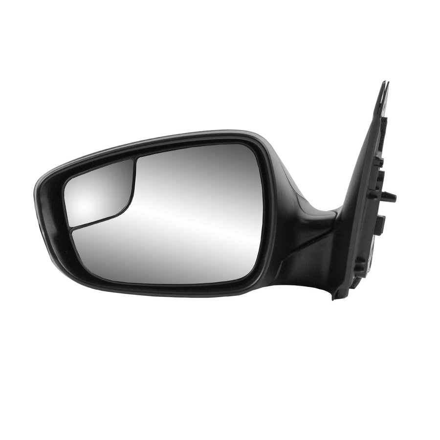 Driver Side Fit Mirror for Hyundai Accent Hatchback, Sedan, Textured Black w/PTM Cover, spot Mirror, Foldaway, Heated Power