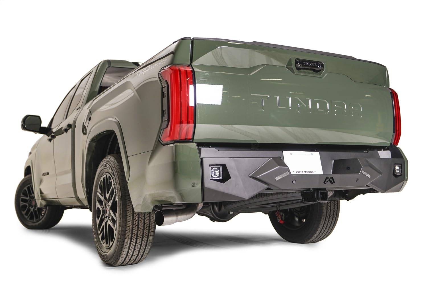 Fab Fours Vengeance TT22-E5451-1 Rear Bumper fits 22-23 Toyota Tundra - 2 Stage Black Powder Coated