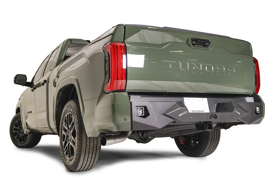 Fab Fours Vengeance TT22-E5451-1 Rear Bumper fits 22-23 Toyota Tundra - 2 Stage Black Powder Coated