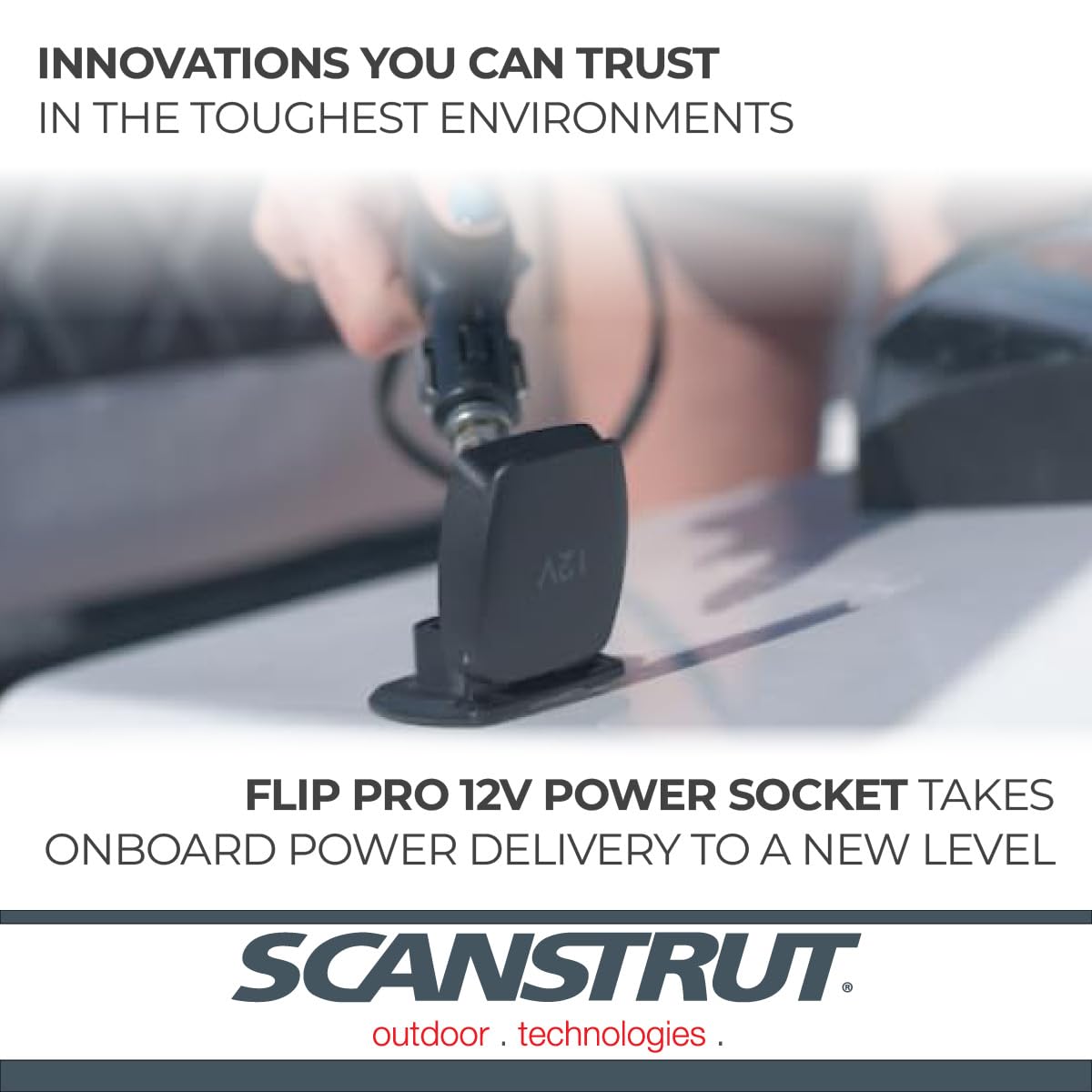 12V Scanstrut Flip Pro Power Socket